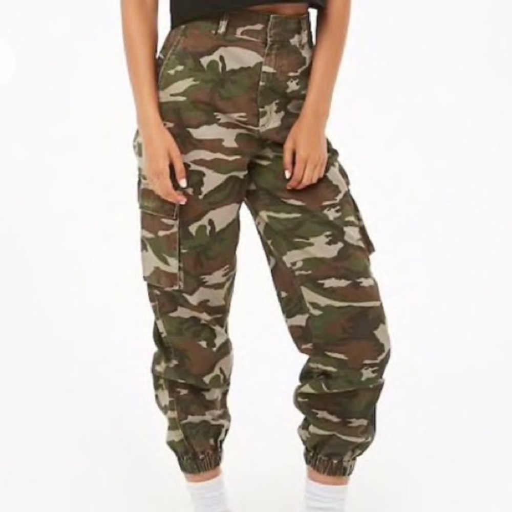 Camo High Waisted Pants
